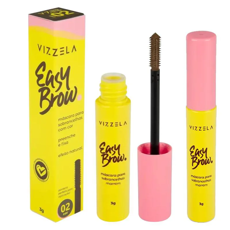 MASCARA PARA SOBRANCELHAS EASY BROW - VIZZELA 02