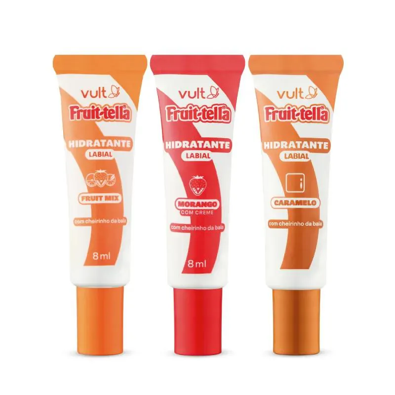 HIDRATANTE LABIAL FRUIT-TELLA 8ML - VULT Morango