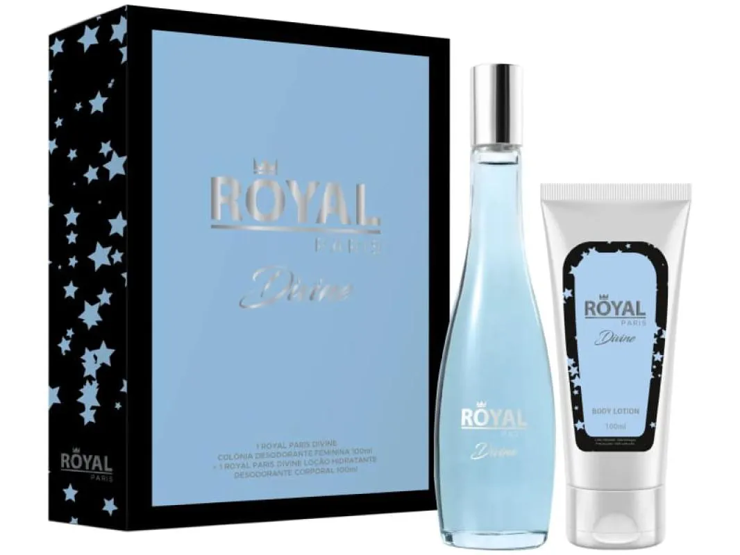 KIT PERFUME ROYAL PARIS DIVINE FEMININO
