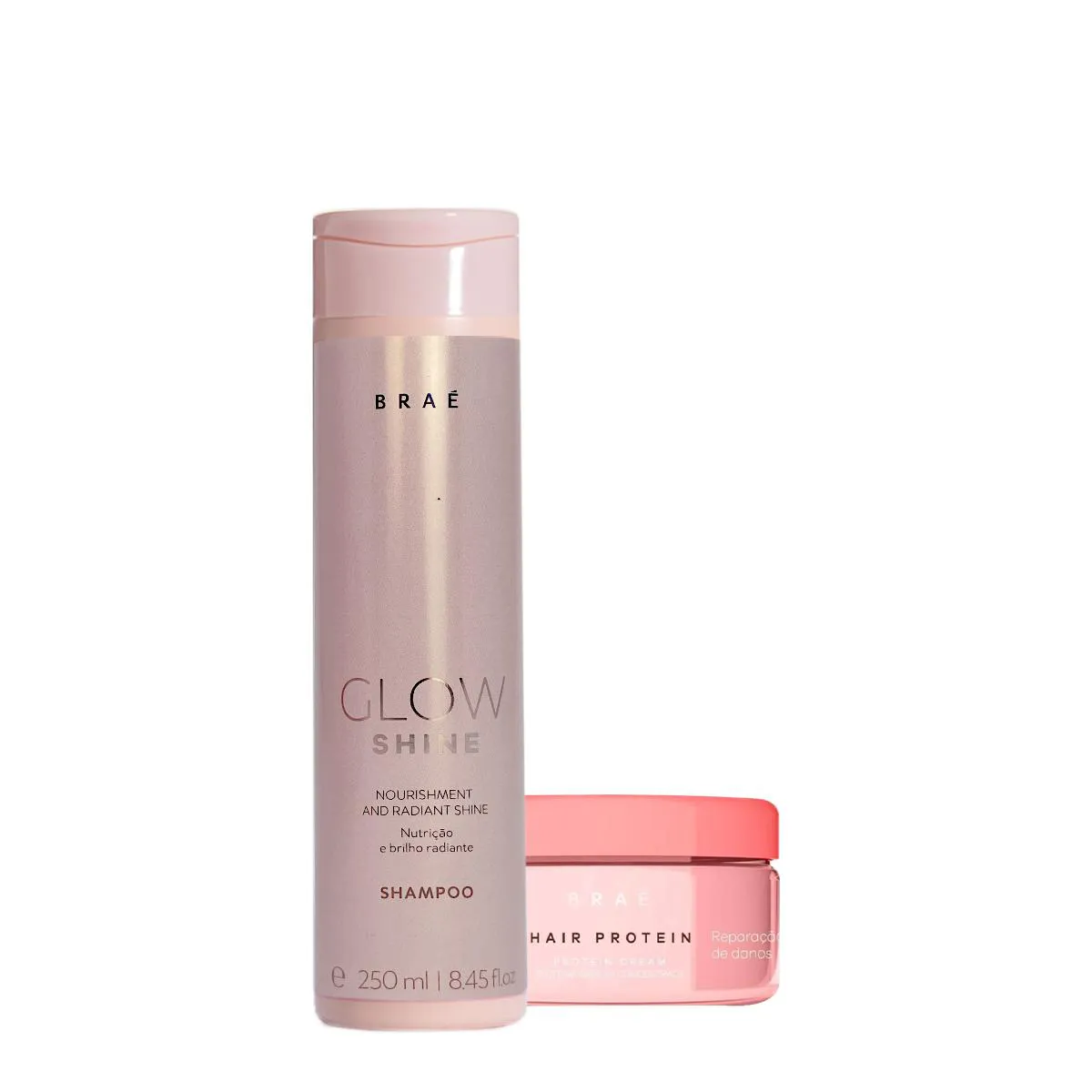 KIT BRAé GLOW SHINE SHAMPOO E HAIR PROTEIN  (2 PRODUTOS)