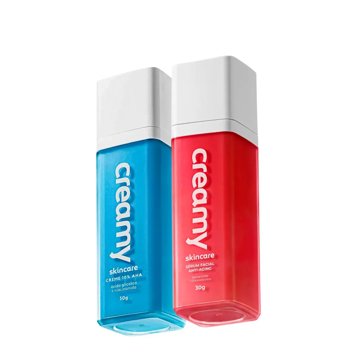 KIT CREAMY SKINCARE ÁCIDO GLICóLICO E RETINAL SéRUM ANTI-AGING (2 PRODUTOS)