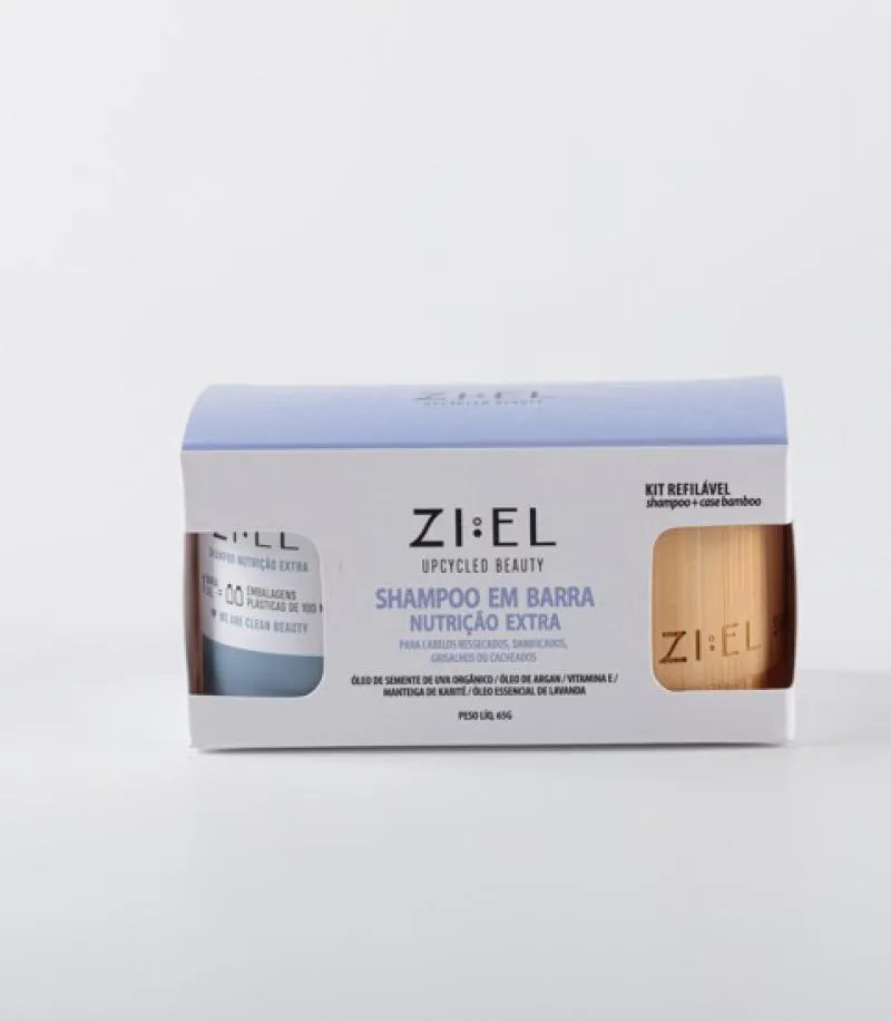 KIT SHAMPOO NUTRIçãO EXTRA + CASE DE BAMBU 65GR