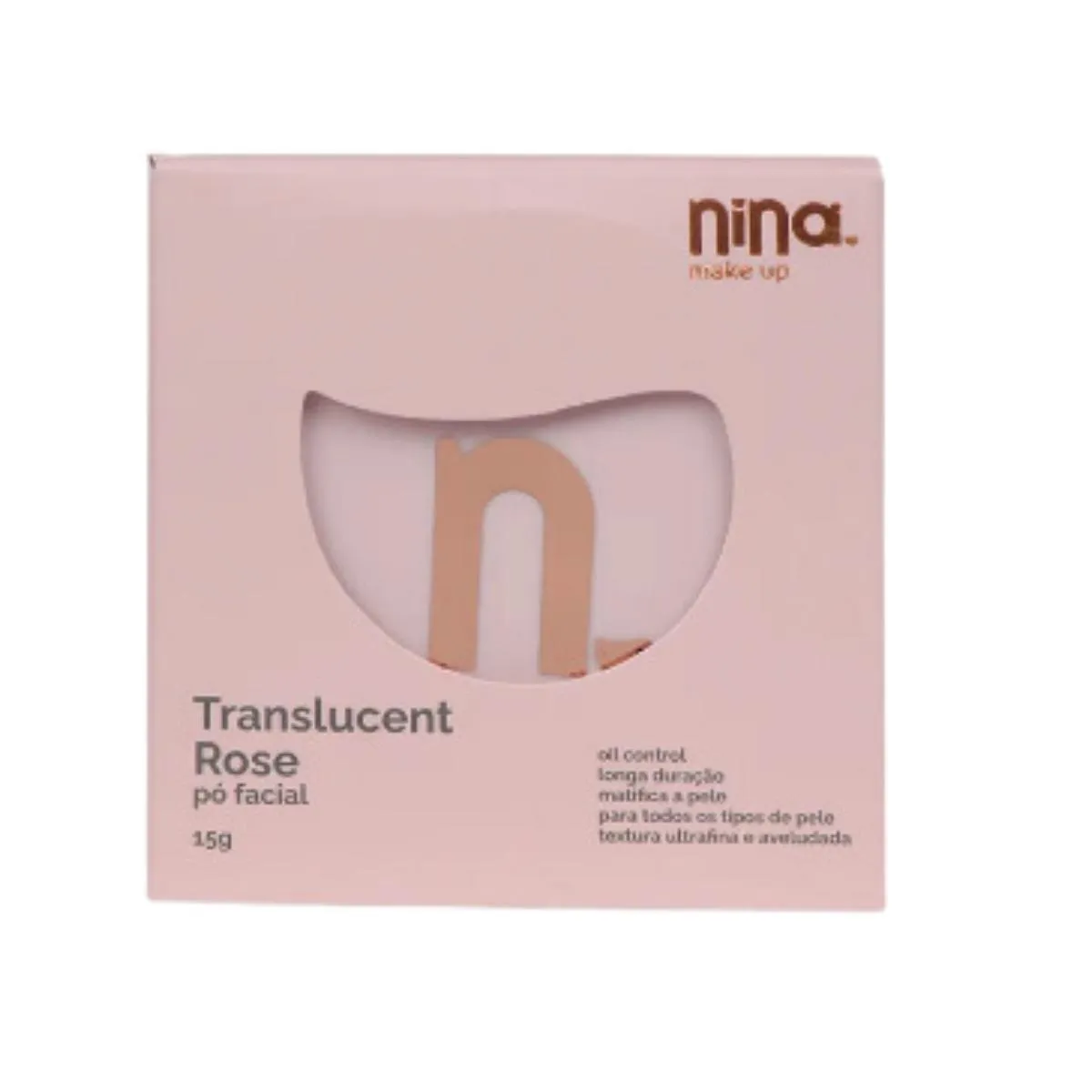 NINA MAKEUP Pó FACIAL TRANSLUCENT ROSE 20G