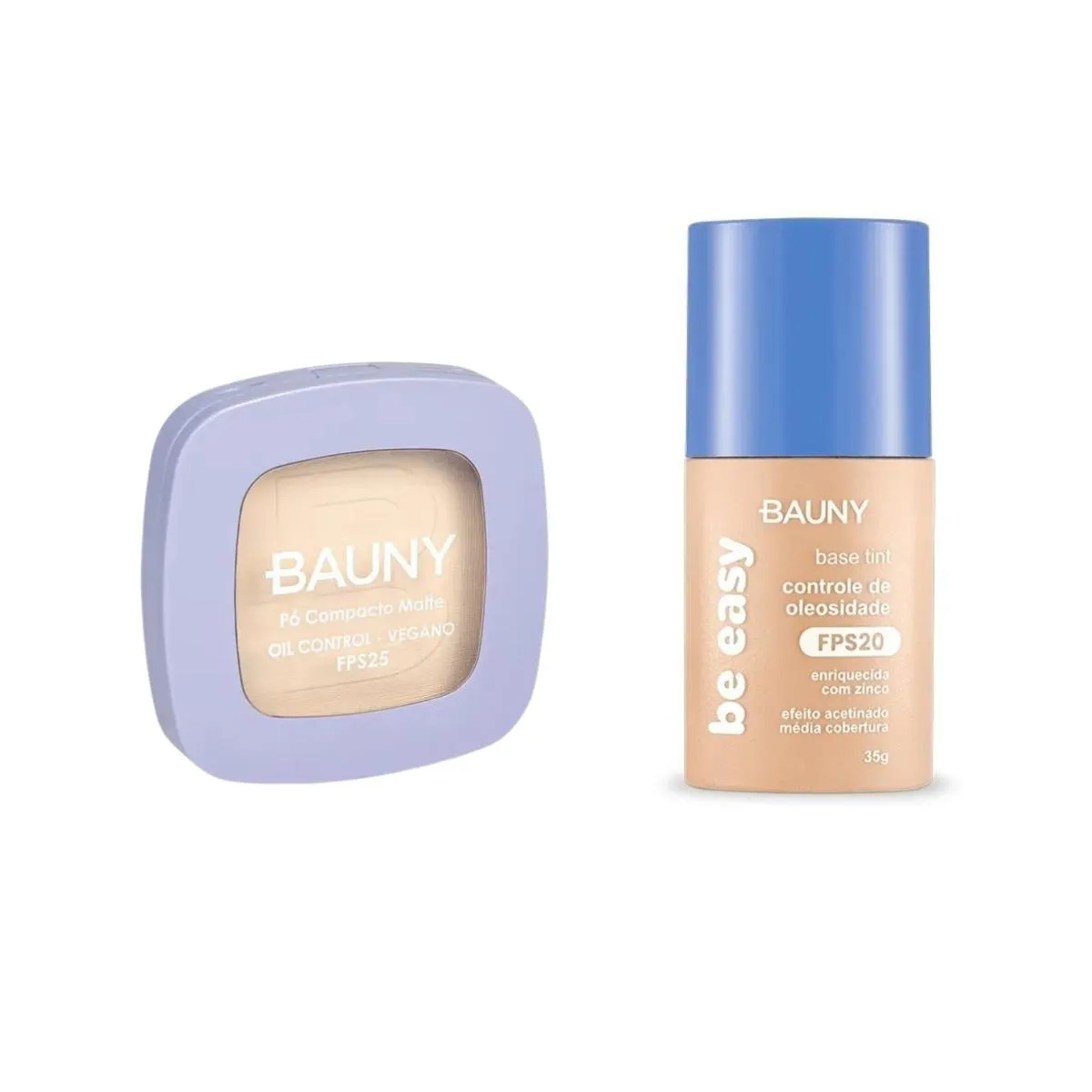 KIT BAUNY Pó COMPACTO FPS25 10G 010 + BASE BE EASY TINT 010