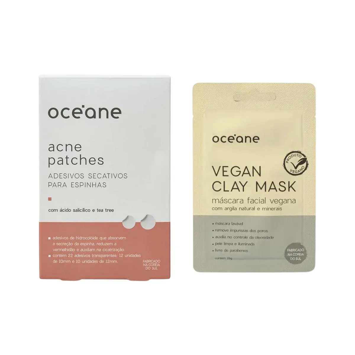 KIT OCEANEPATCHES ADESIVO SECATIVO+MASC ARGILA DE BENTôNITA