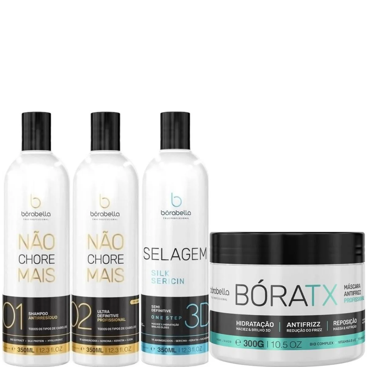 BORABELLA KIT NãO CHORE + SELAGEM 3X350ML + BóRATX 300G