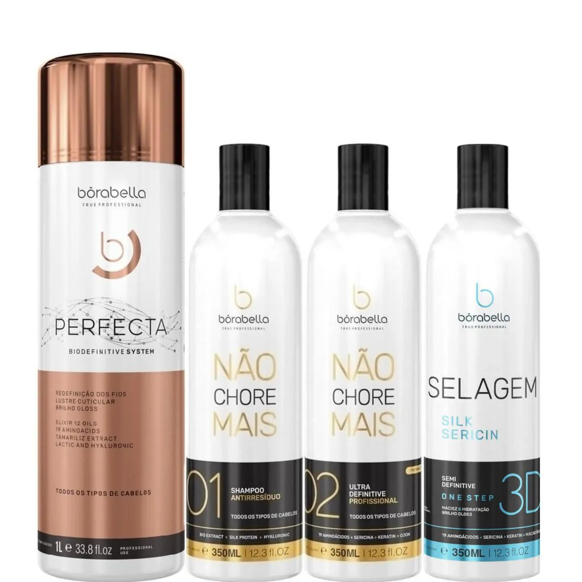 BORABELLA PERFECTA 1L + KIT NãO CHORE + SELAGEM 3X350ML