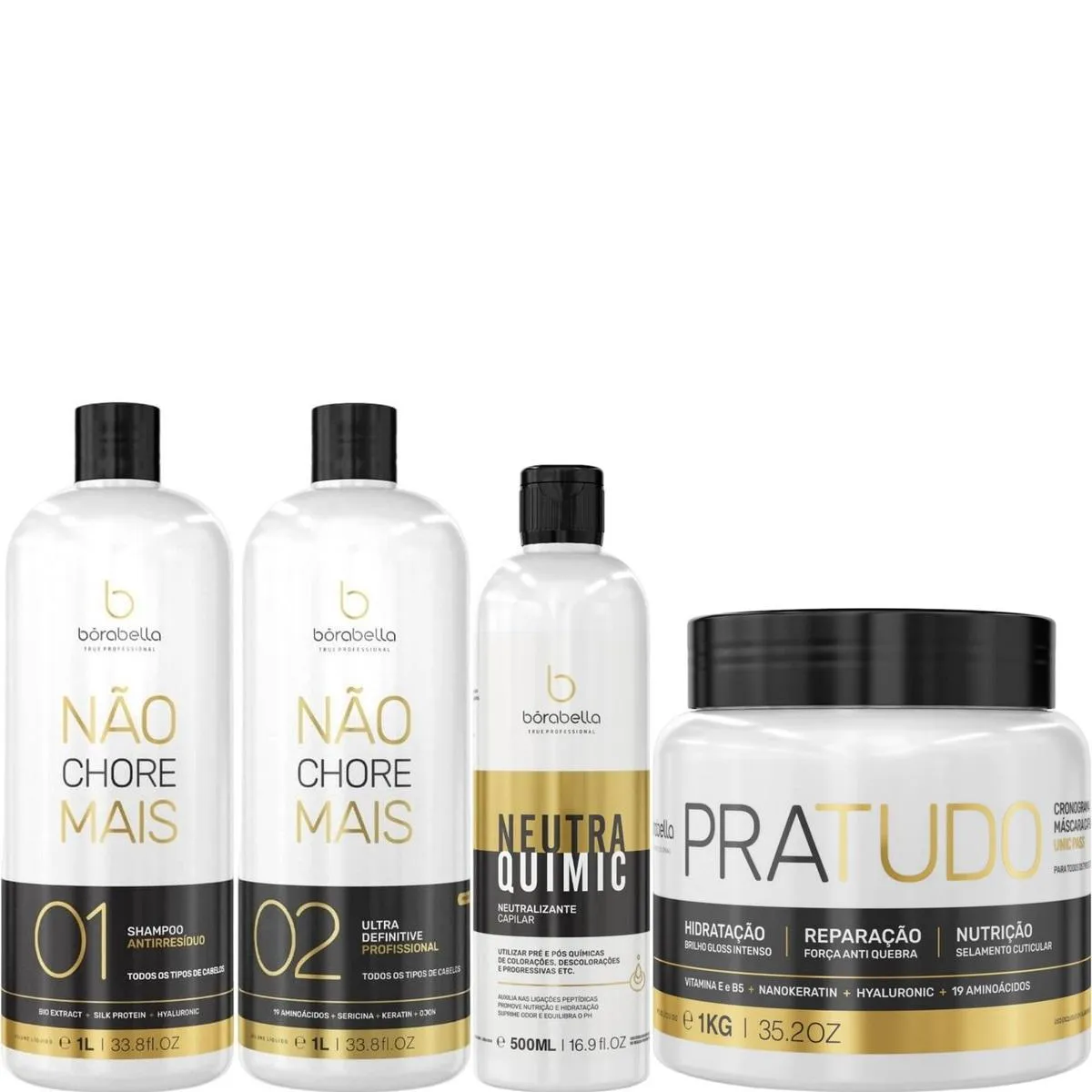 BORABELLA KIT NãO CHORE 1L + NEUTRAQUIMIC + PRATUDO 1KG