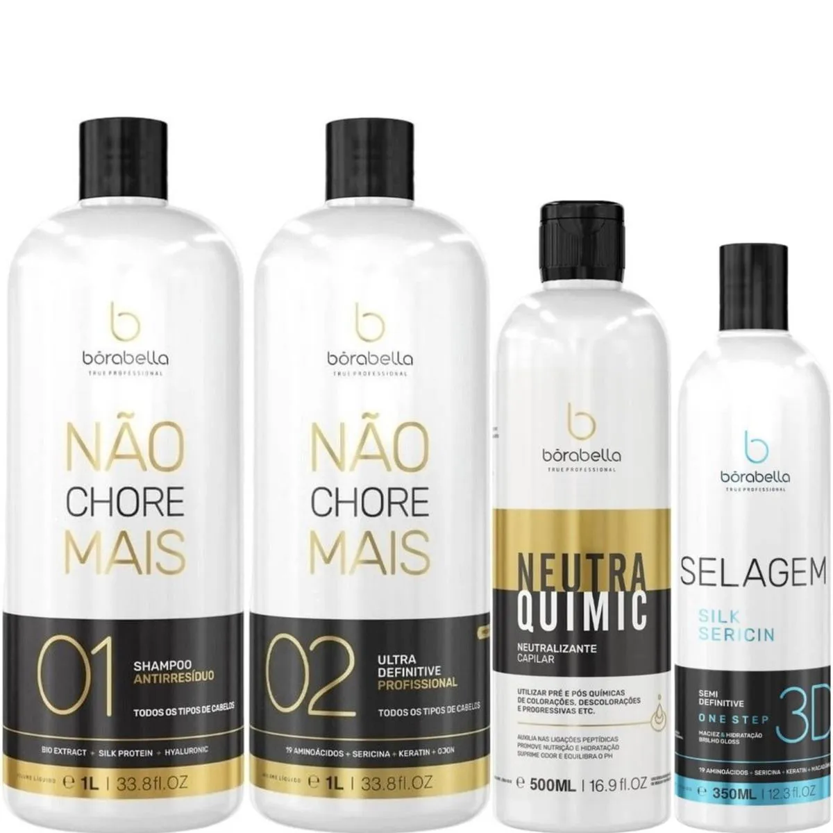 BORABELLA KIT NãO CHORE 1L + NEUTRAQUIMIC + SELAGEM 350ML