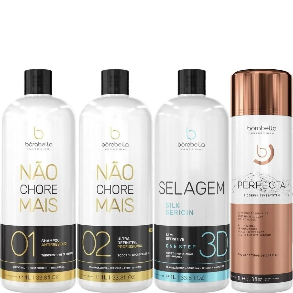 BORABELLA KIT NãO CHORE + SELAGEM + PERFECTA 4X1 LITRO