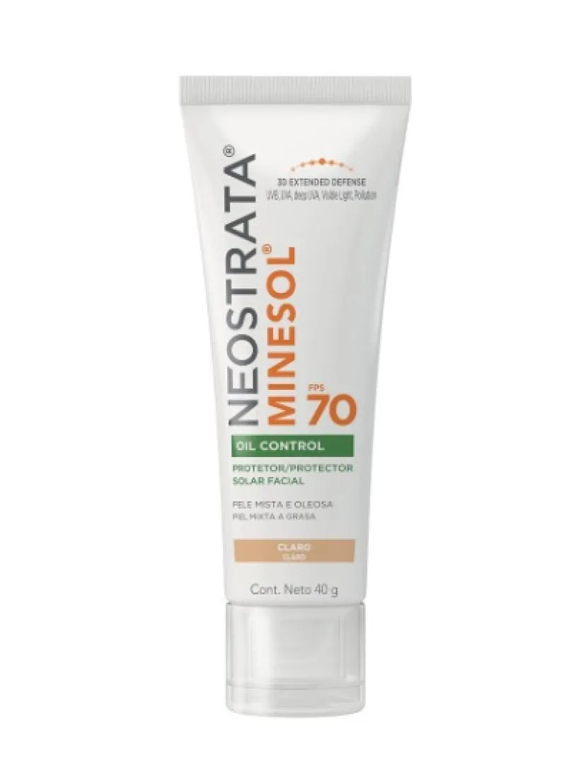 PROTETOR SOLAR FACIAL NEOSTRATA MINESOL FPS70 OIL CONTROL CLARO 40G
