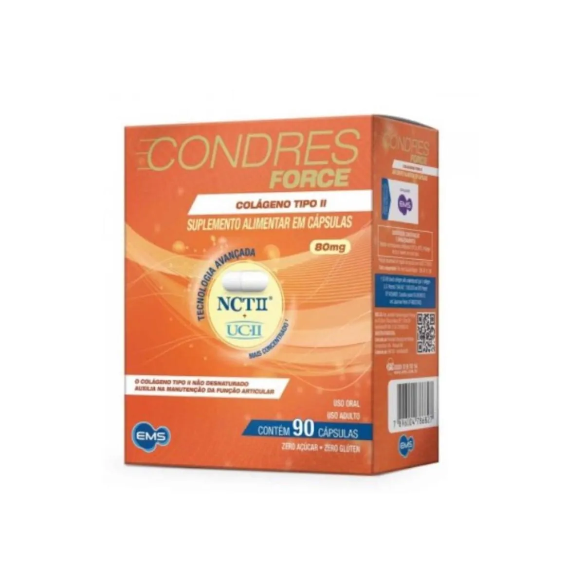 SUPLEMENTO ALIMENTAR COLáGENO TIPO II CONDRES FORCE 90CPS