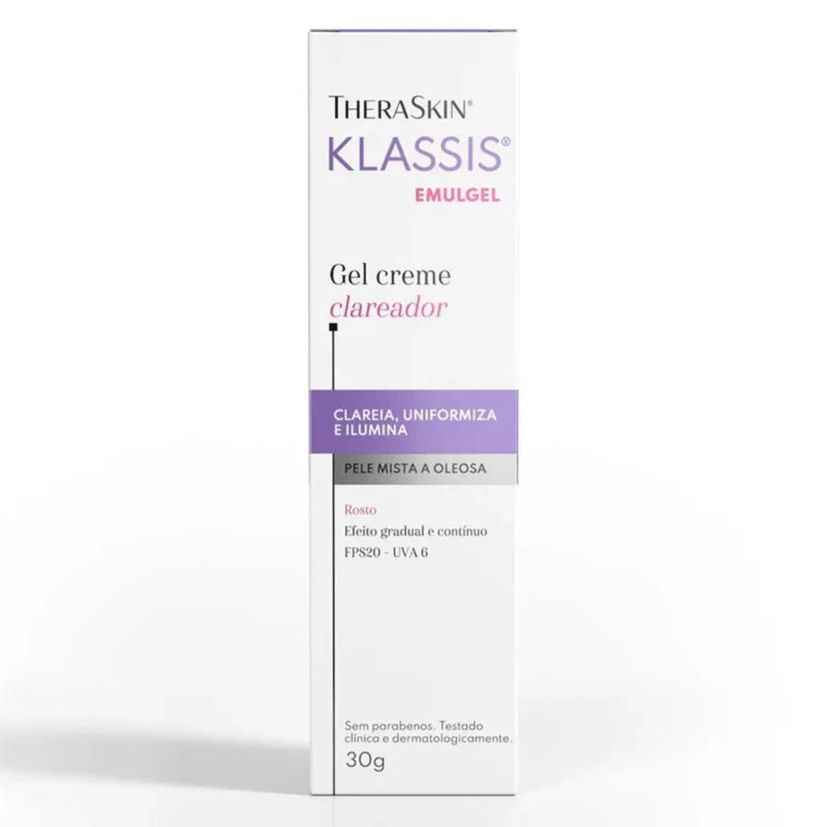 KLASSIS EMULGEL THERASKIN - CREME CLAREADOR FPS20 - 30G