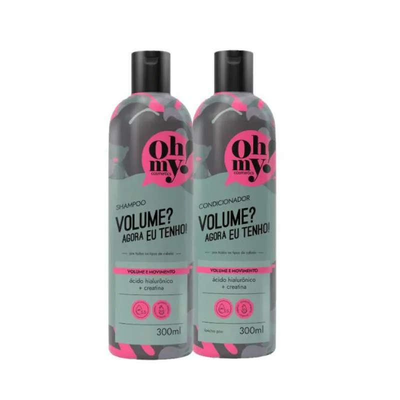 KIT SHAMPOO E CONDICIONADOR VOLUME? AGORA EU TENHO! OH MY! 300ML
