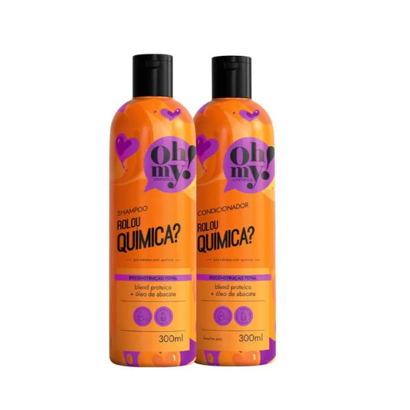 KIT SHAMPOO E CONDICIONADOR ROLOU QUíMICA? OH MY! - 300ML