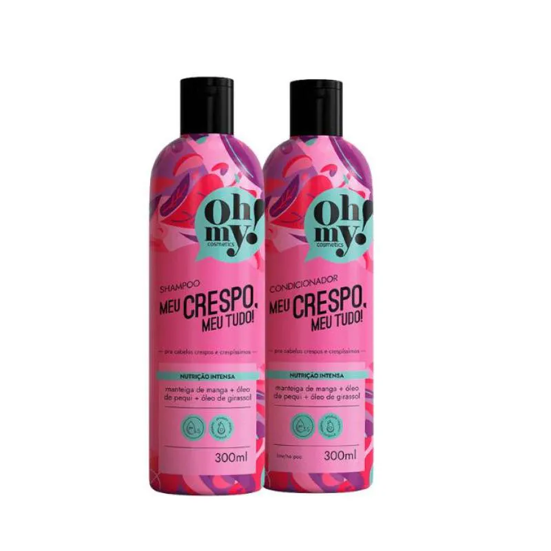 KIT SHAMPOO E CONDICIONADOR MEU CRESPO, MEU TUDO! OH MY! - 300ML