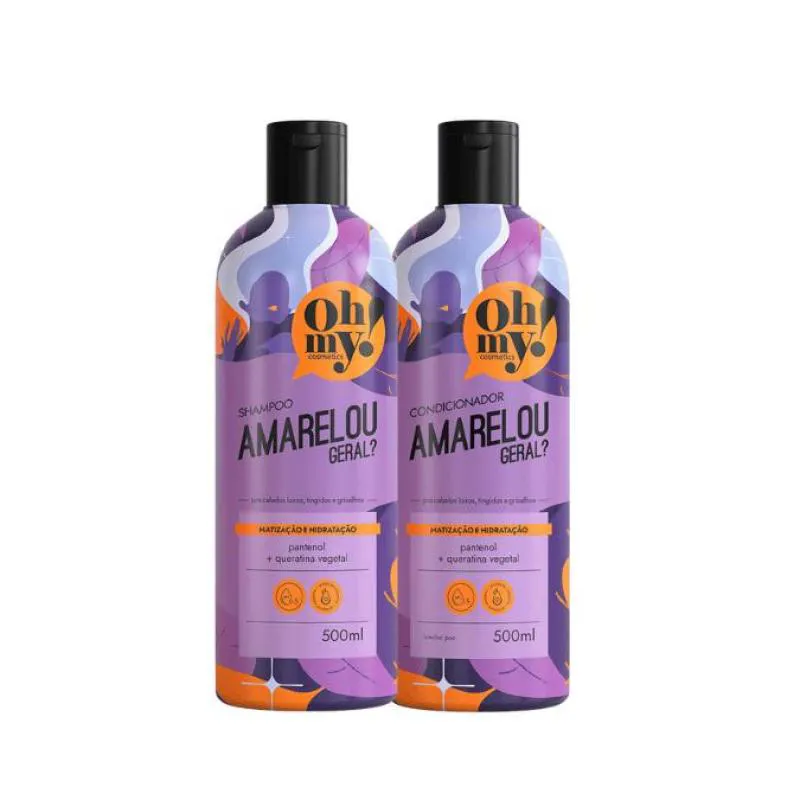 KIT SHAMPOO E CONDICIONADOR AMARELOU GERAL! OH MY! - 500ML
