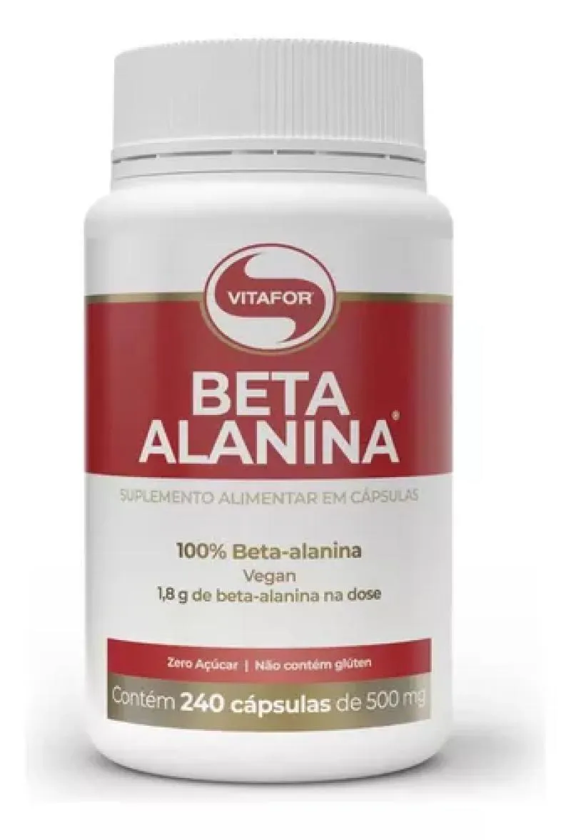 BETA ALANINA 100% PURA AMINOáCIDO 240 CAPSULAS VITAFOR