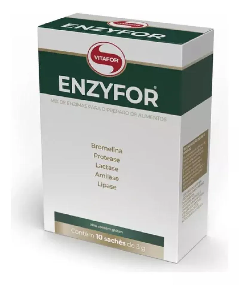 ENZIMAS DIGESTIVAS 10 SACHES 3G - ENZYFOR - VITAFOR