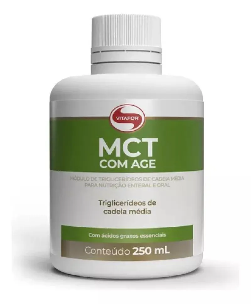 MCT 250ML COM AGE ACIDO GRAXOS TCM OLEO DE COCO VITAFOR