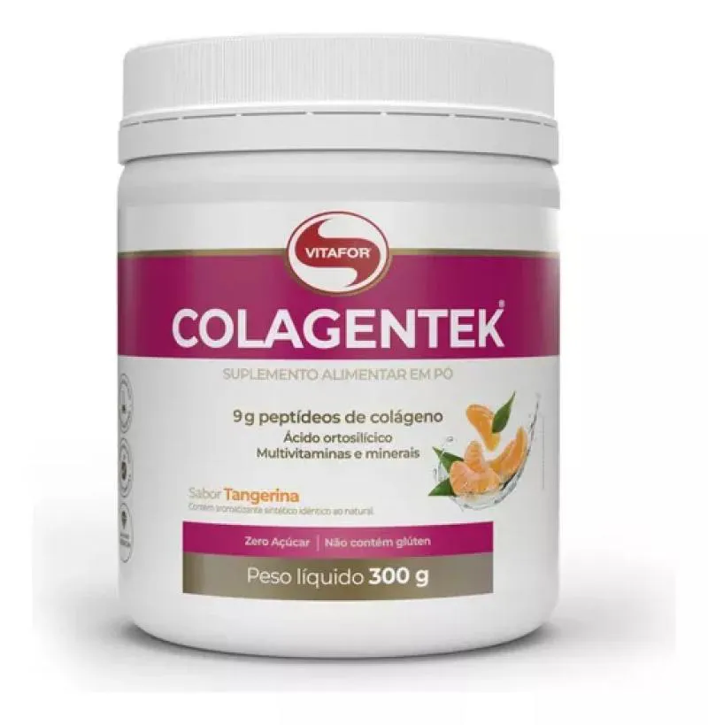 COLAGENO HIDROLISADO COLAGENTEK 300G VITAFOR SABOR TANGERINA