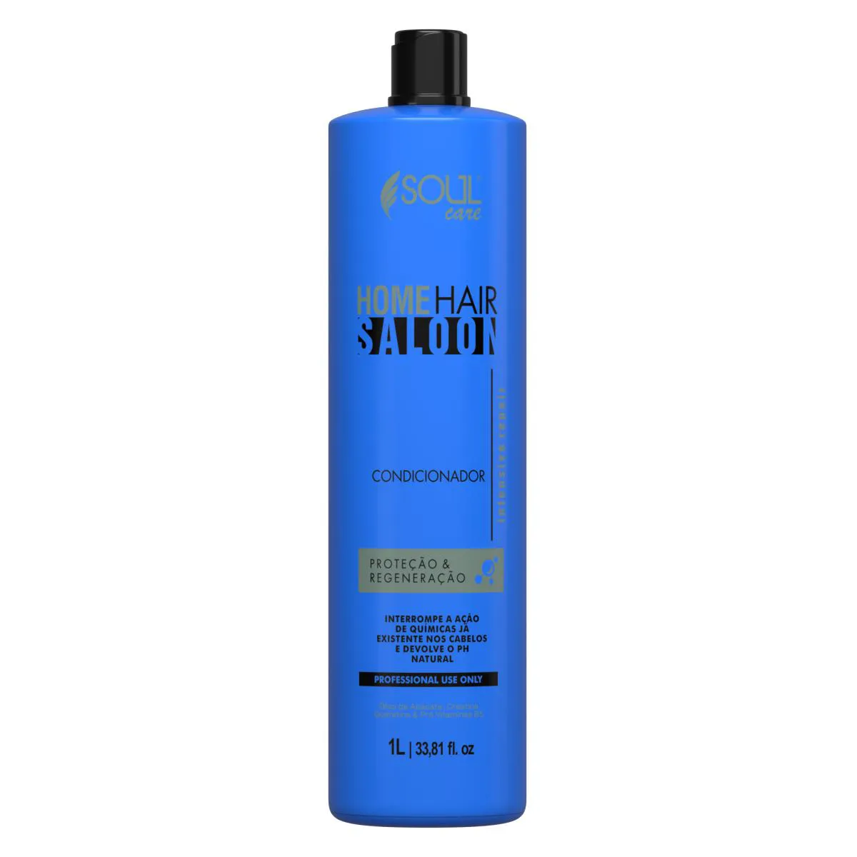 CONDICIONADOR DE NUTRIçãO CAPILAR PROFISSIONAL HOME HAIR SALOON SOUL CARE 1LITRO CRONOGRAMA CAPILAR