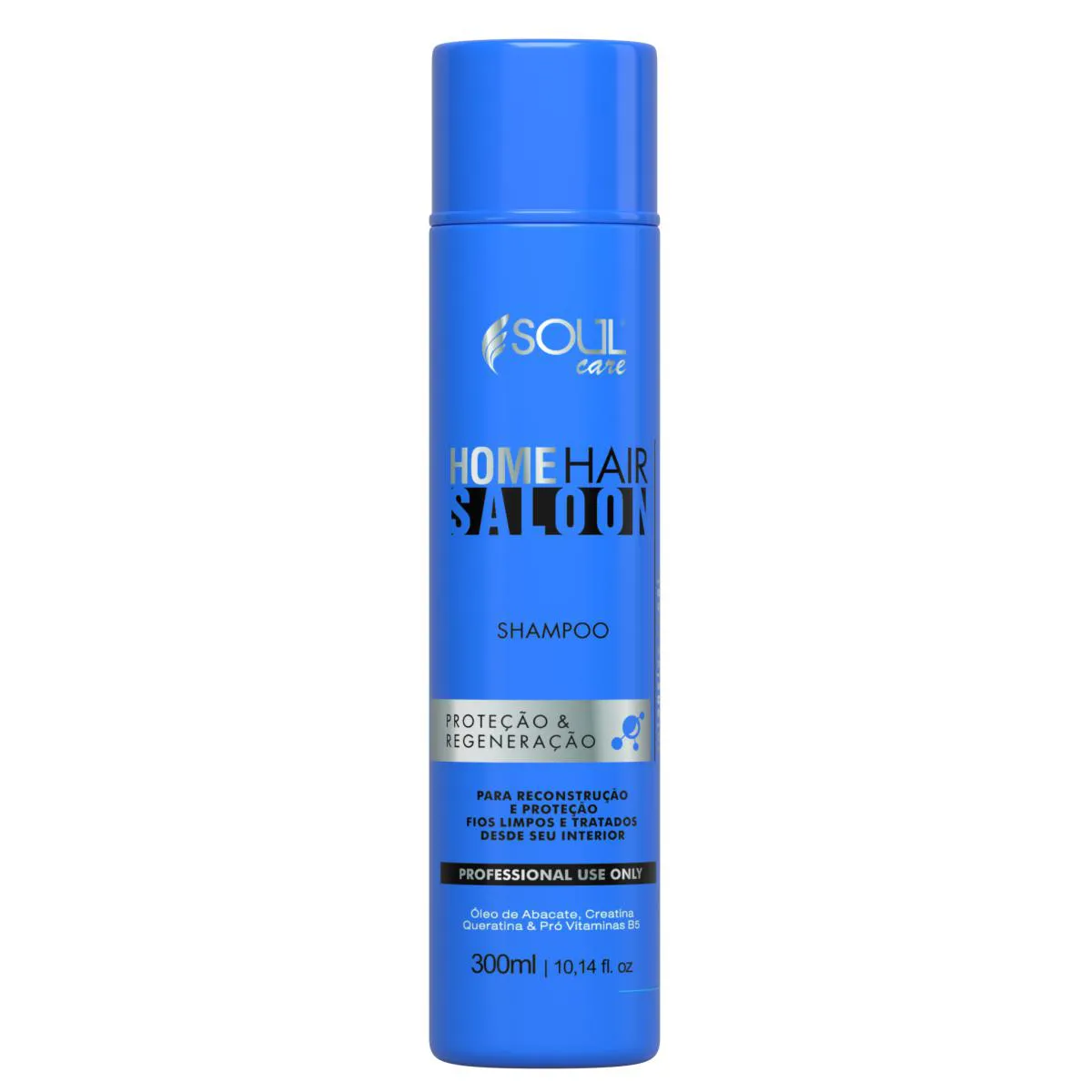 SHAMPOO NUTRITIVO HOME HAIR SALOON PROFISSIONAL COM óLEO DE ABACATE SOUL CARE 300 ML