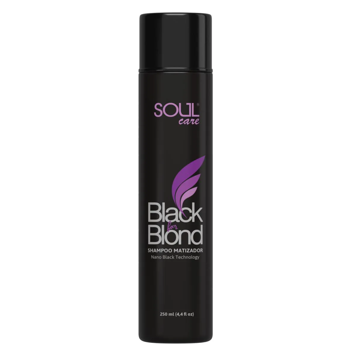 SHAMPOO MATIZADOR PROFISSIONAL BLACK BLOND PARA CABELO LOIRO E GRISALHO DESAMARELADOR SOUL CARE 300 ML