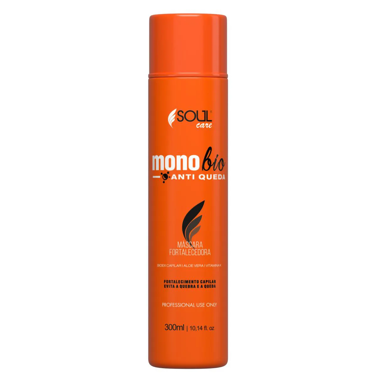 MASCARA ANTIQUEDA E CRECIMENTO CAPILAR PROFISSIONAL PODEROSO MONOBIO BIOTINA QUERATINA ÓLEO DE RíCINO SOUL CARE 300 ML