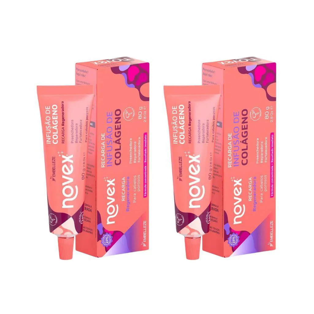 RECARGA NOVEX 80G INFUSAO DE COLAGENO - KIT C/ 2UN