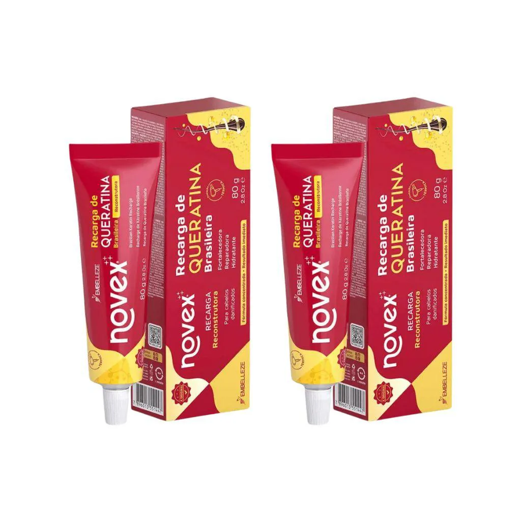 RECARGA NOVEX 80G QUERATINA NUTRIRE - KIT C/ 2UN