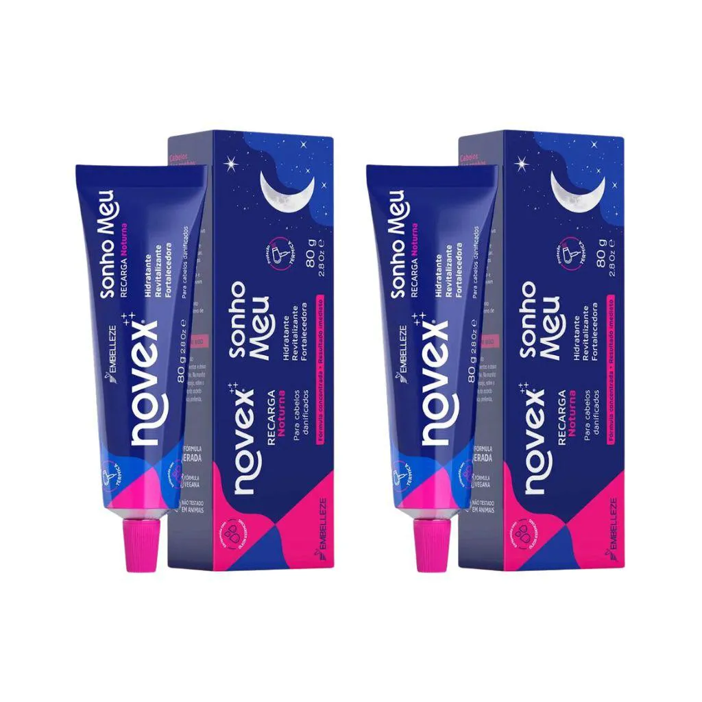 RECARGA NOVEX 80G NOTURNA SONHO MEU OLEOS ESSENCIAIS - 2UN