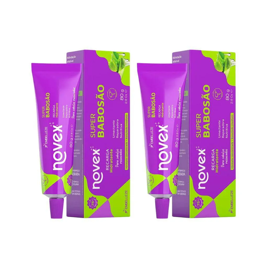 RECARGA NOVEX 80G SUPER BABOSãO - KIT C/ 2UN