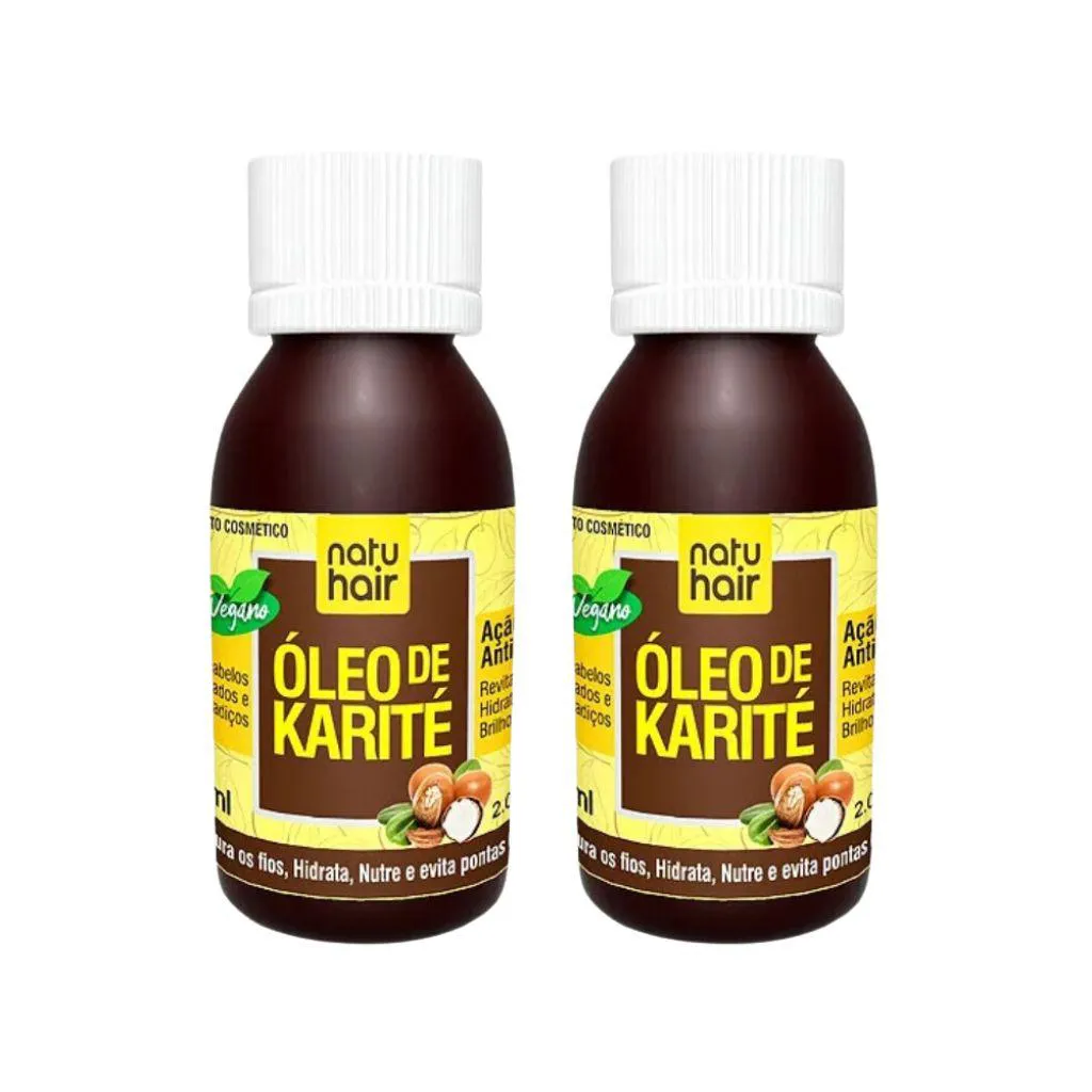 OLEO CAPILAR NATUHAIR 60ML KARITE - KIT C/ 2UN