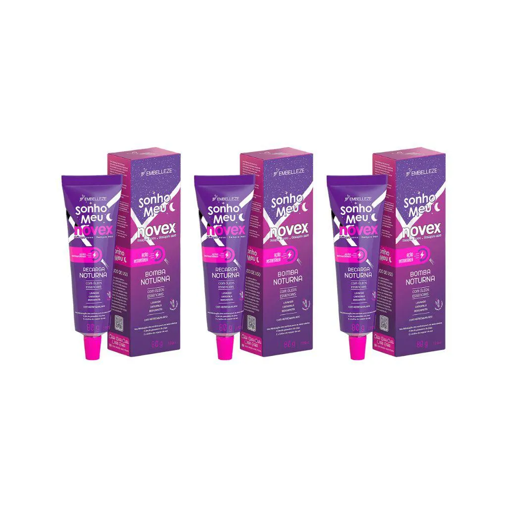 RECARGA NOVEX 80G NOTURNA SONHO MEU OLEOS ESSENCIAIS - 3UN