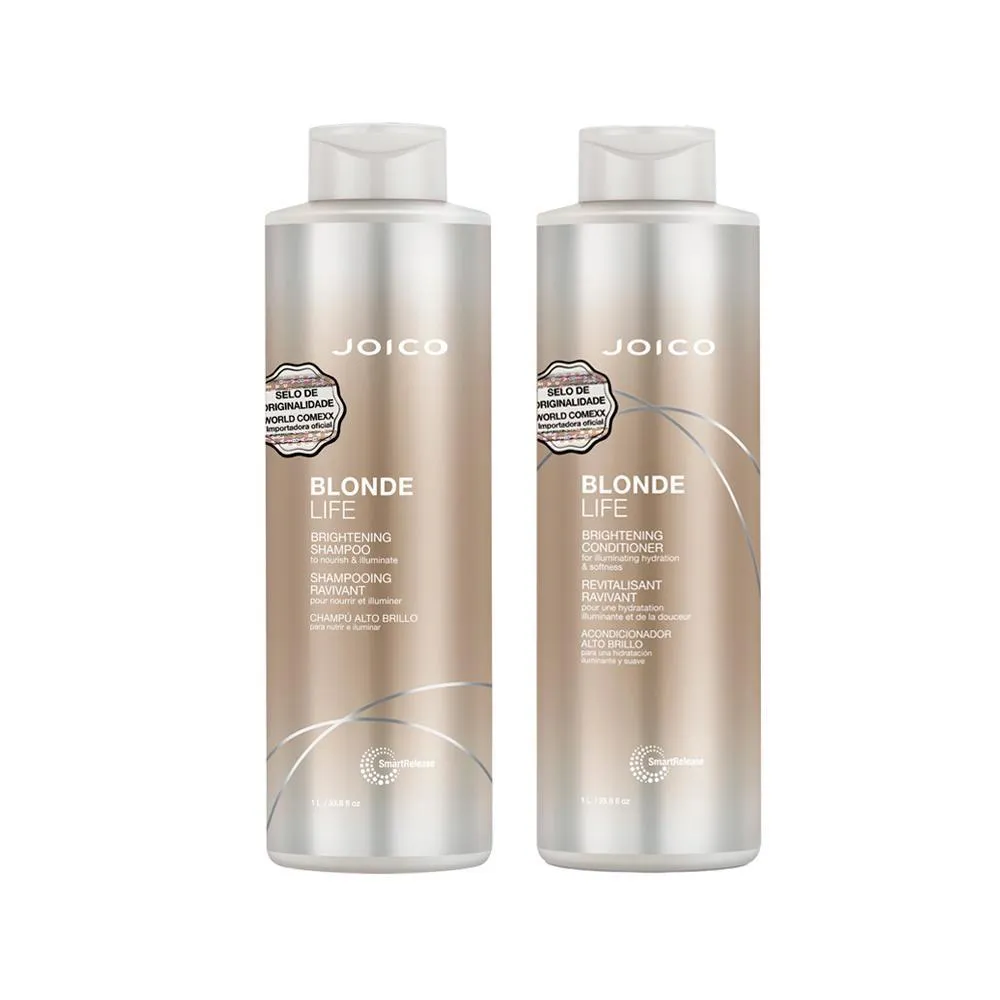 KIT JOICO PROFESSIONAL BLONDE LIFE BRIGHTENING - SHAMPOO 1000ML + CONDICIONADOR 1000ML