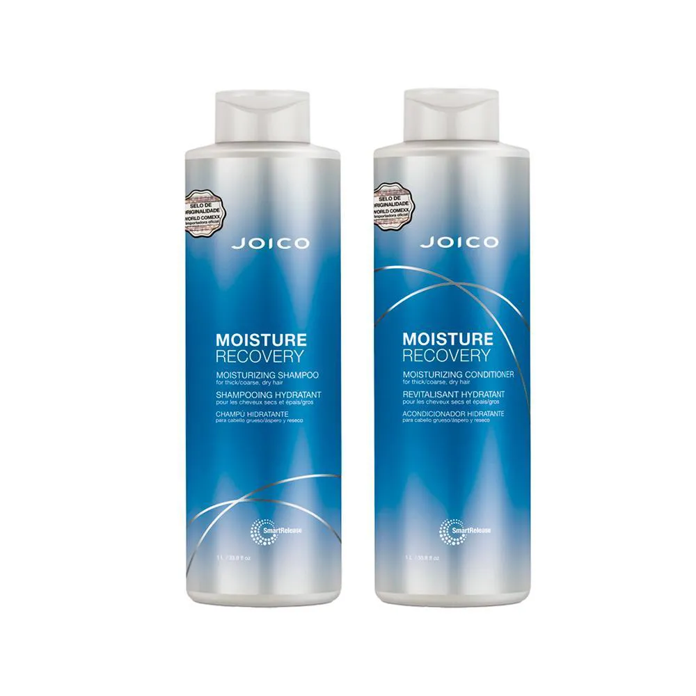 KIT JOICO PROFESSIONAL MOISTURE RECOVERY FOR DRY HAIR - SHAMPOO 1000ML + CONDICIONADOR 1000ML