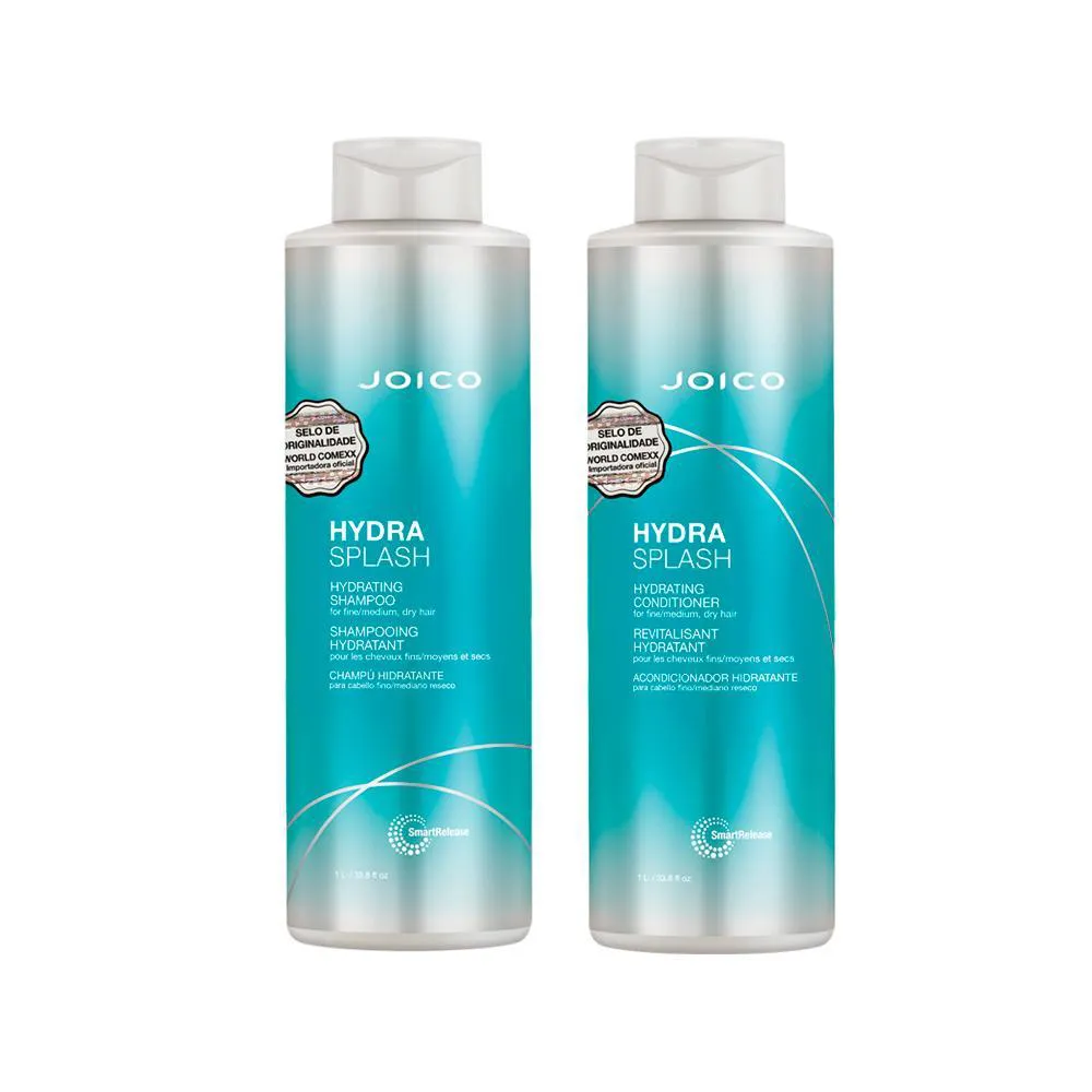 KIT JOICO PROFESSIONAL HYDRA SPLASH - SHAMPOO 1000ML + CONDICIONADOR 1000ML