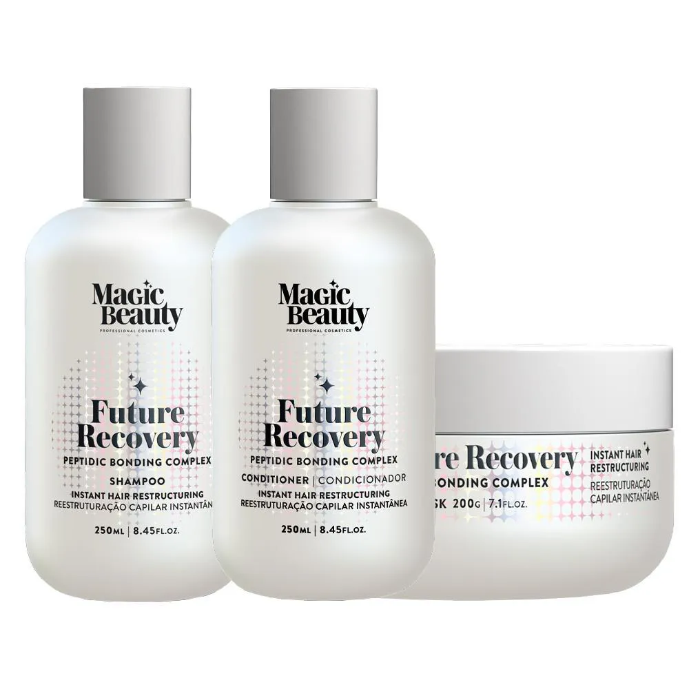 KIT MAGIC BEAUTY FUTURE RECOVERY - SHAMPOO 250ML + CONDICIONADOR 250ML + MáSCARA 200G