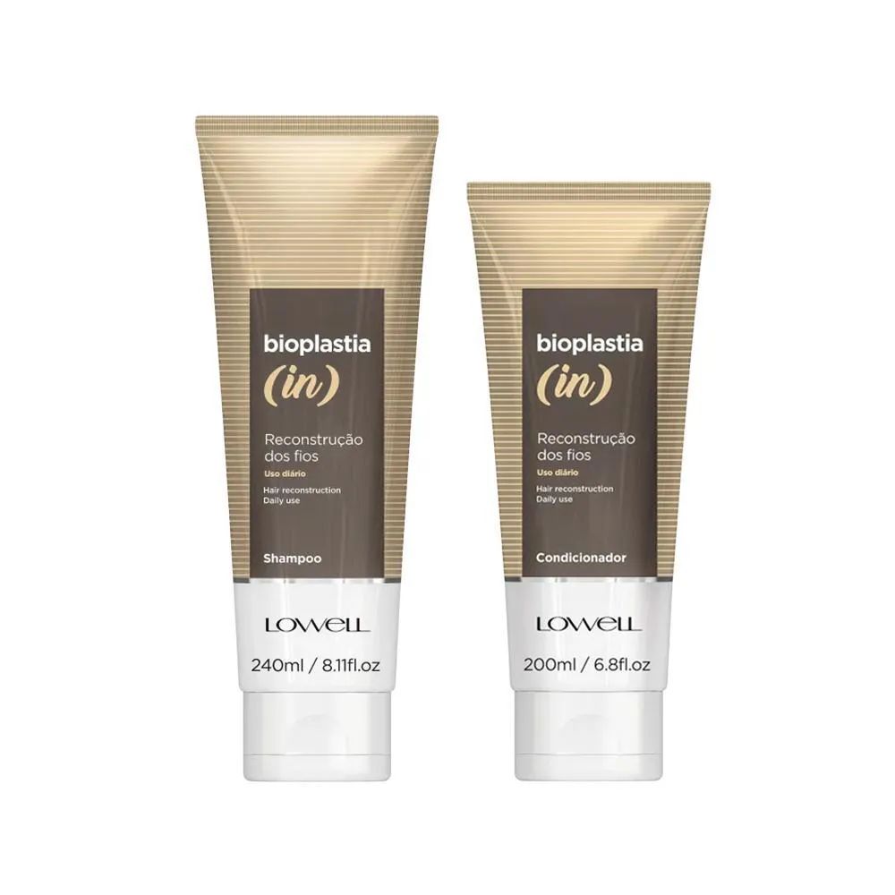 KIT LOWELL BIOPLASTIA IN - SHAMPOO 240ML + CONDICIONADOR 200ML