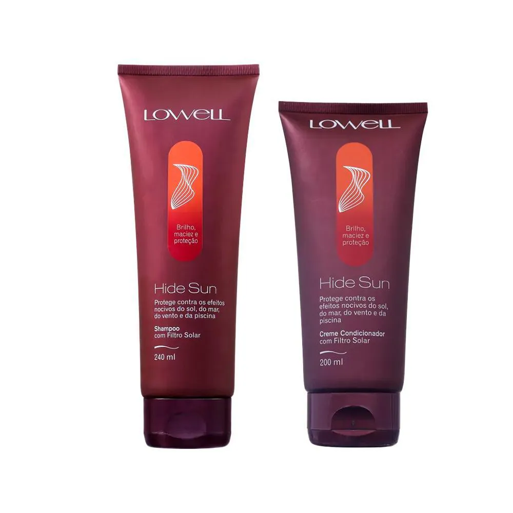 KIT LOWEL HIDE SUN - SHAMPOO 240 ML + CONDICIONADOR 200 ML