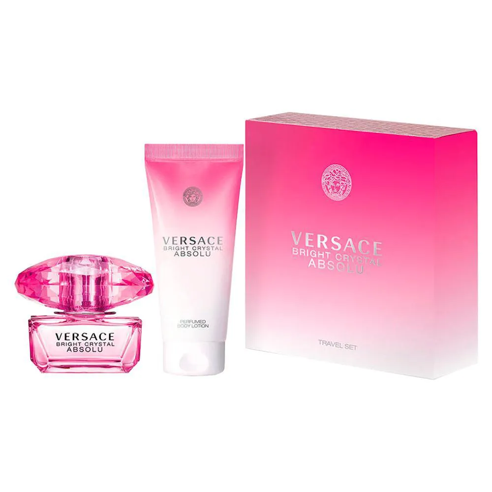 VERSACE BRIGHT CRYSTAL ABSOLU WOM EDP PERFUME FEMININO 50ML E LOçãO CORPORAL 50ML