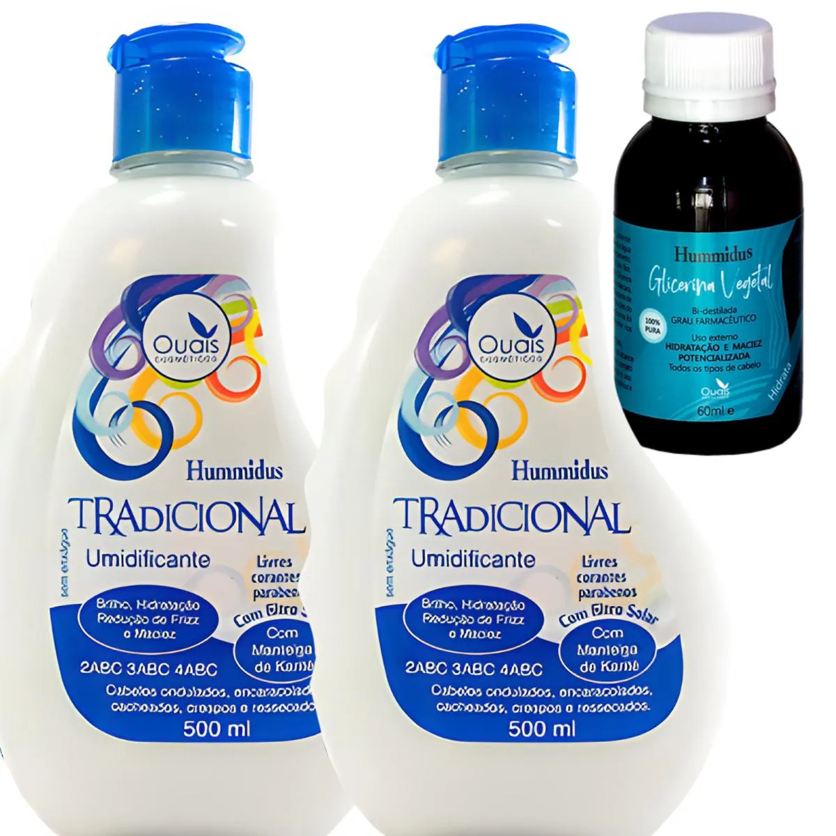 KIT 02 CREME DE PENTEAR  CABELOS ONDULADOS-GLICERINA VEGETAL