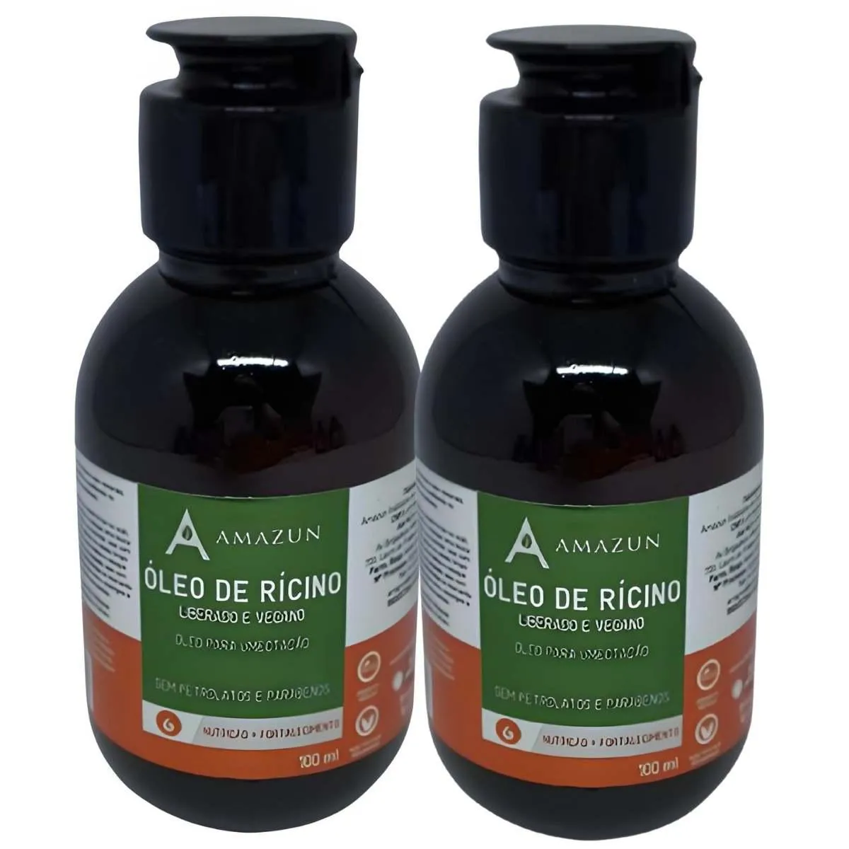 KIT 02 ÓLEO DE RíCINO PARA CRESCIMENTO DO CABELO 1000ML