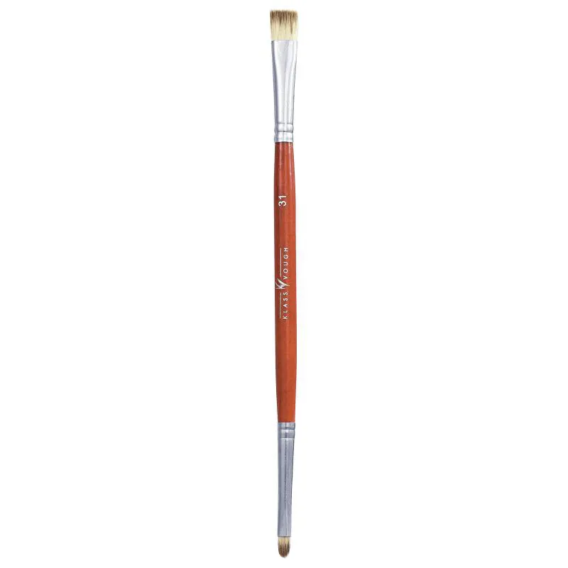 PINCEL DUPLO PARA DELINEAR BROWN LINE 31 - KLASS VOUGH