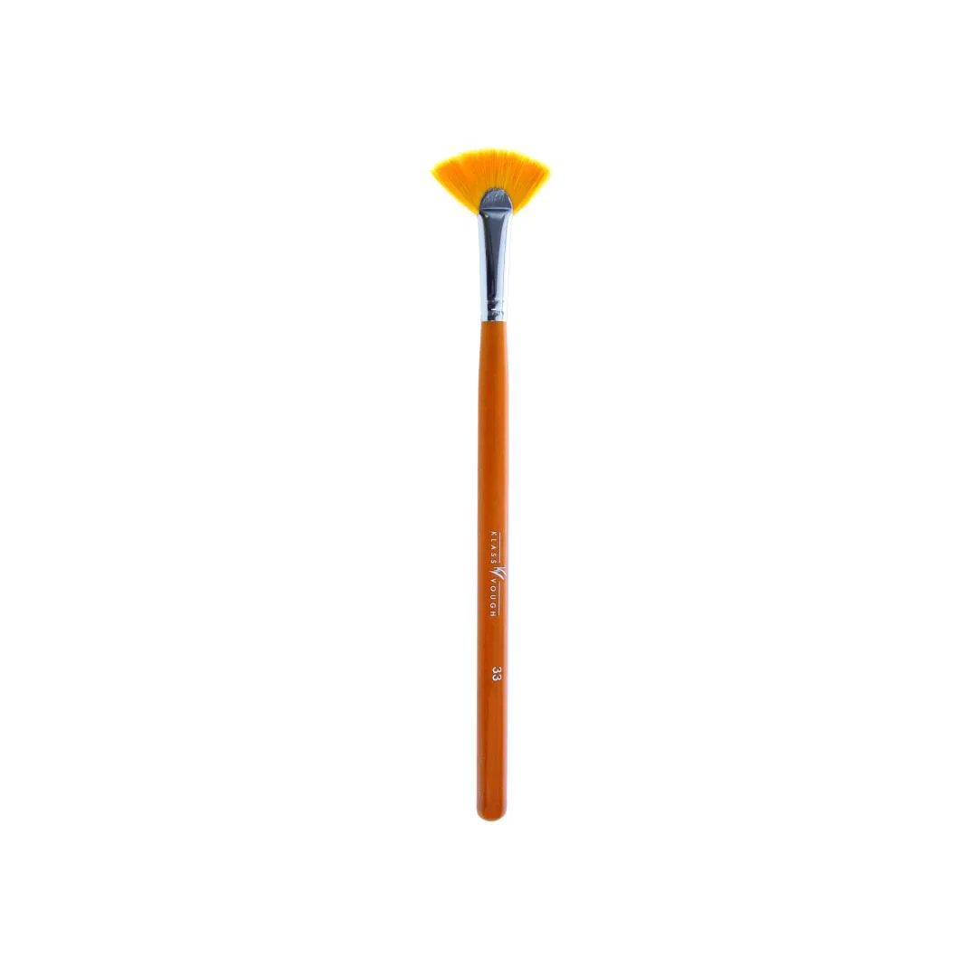 PINCEL MINI LEQUE PARA CORREçãO BROWN LINE 33 - KLASS VOUGH