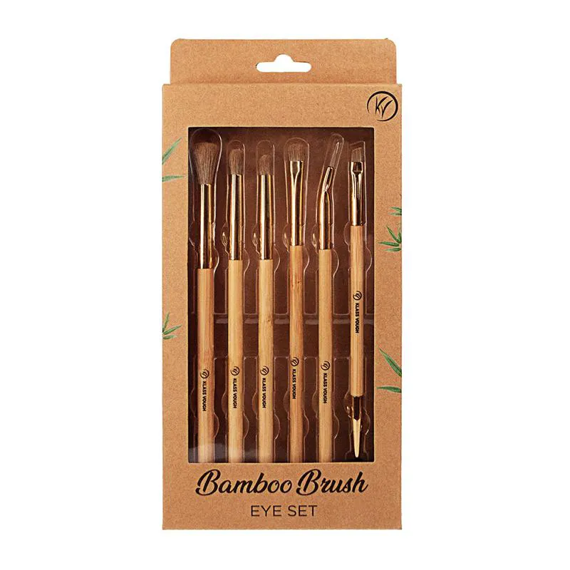 KIT COM 6 PINCéIS PARA OLHOS BAMBOO BRUSH - KLASS VOUGH