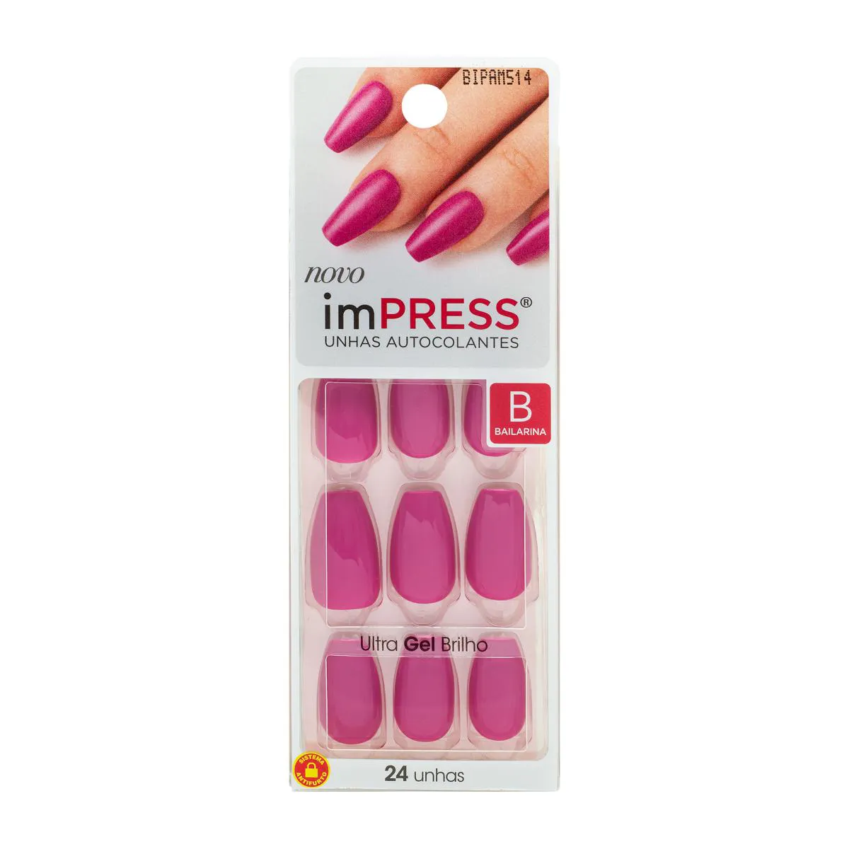UNHAS POSTIçAS AUTOCOLANTES BAILARINA MéDIA KISS NEW YORK - AMETHYST