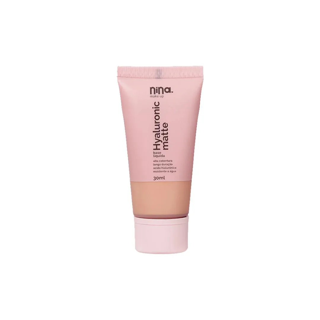 BASE LíQUIDA HYALURONIC MATTE - NINA MAKEUP 25