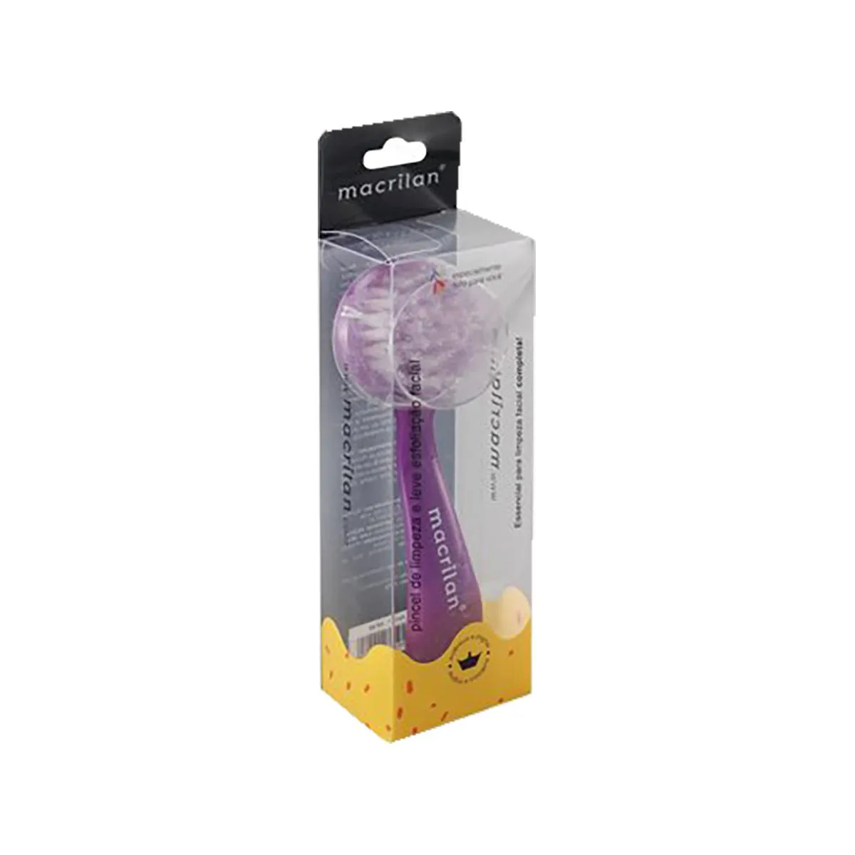 PINCEL DE LIMPEZA FACIAL E ESFOLIAçãO ROXO CP-03 - MACRILAN